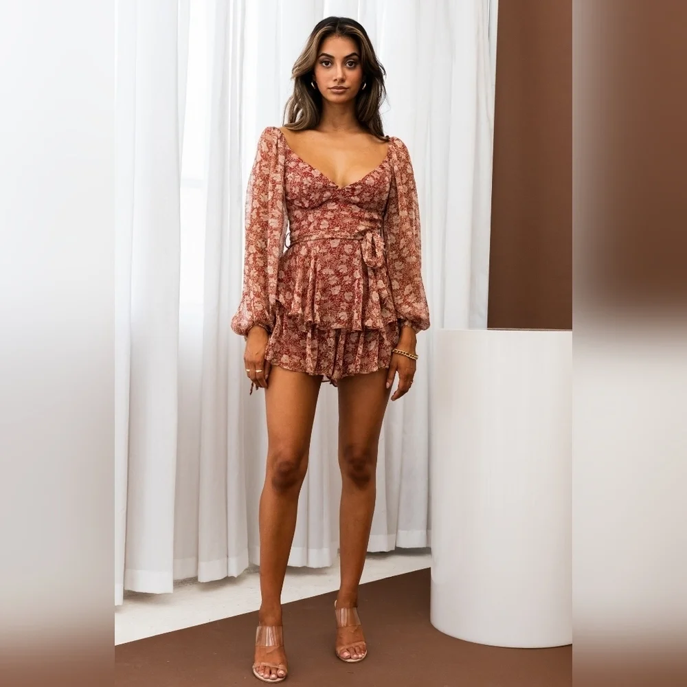 Bohemian Style Romper Size Small by Saints and Secrets NWT - Picture 5 of 8